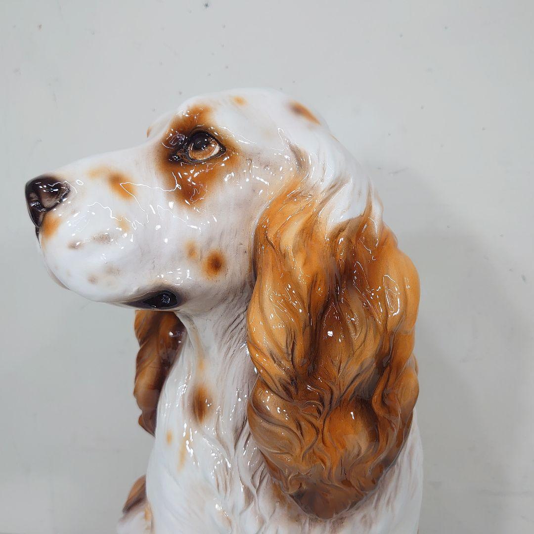 コッカースパニエル 陶器 犬の置物 陶製