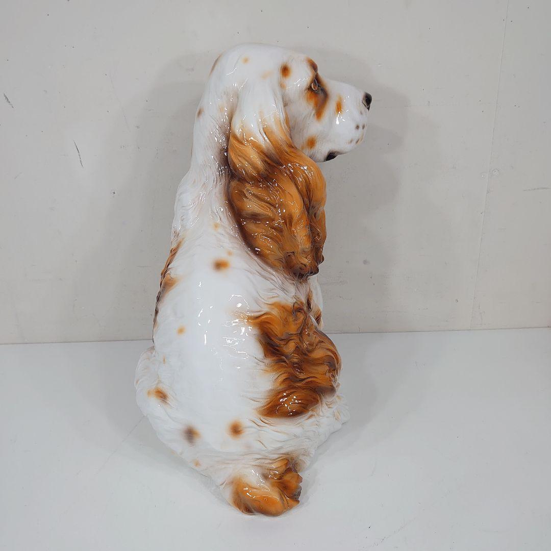 コッカースパニエル 陶器 犬の置物 陶製