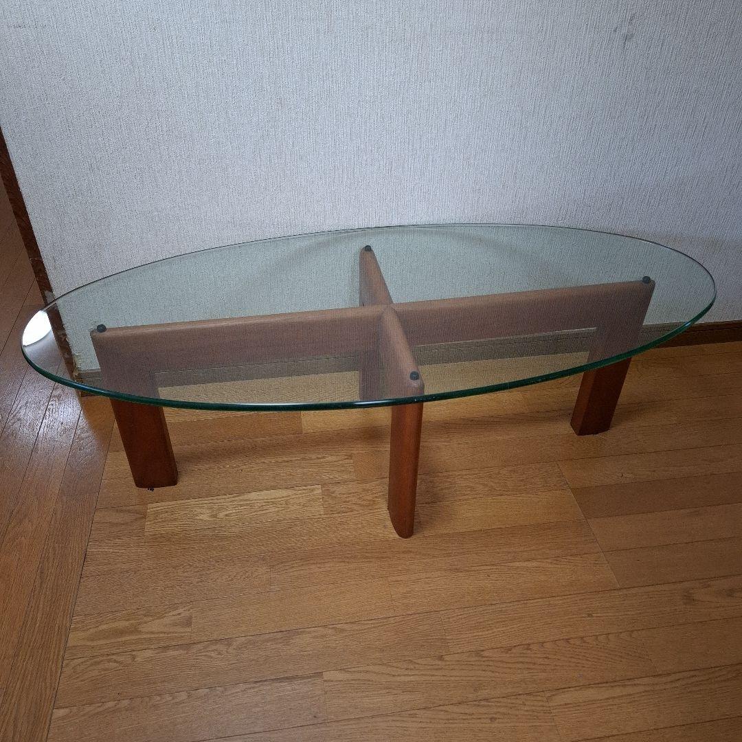 楕円形ガラスセンターテーブル　脚部➁