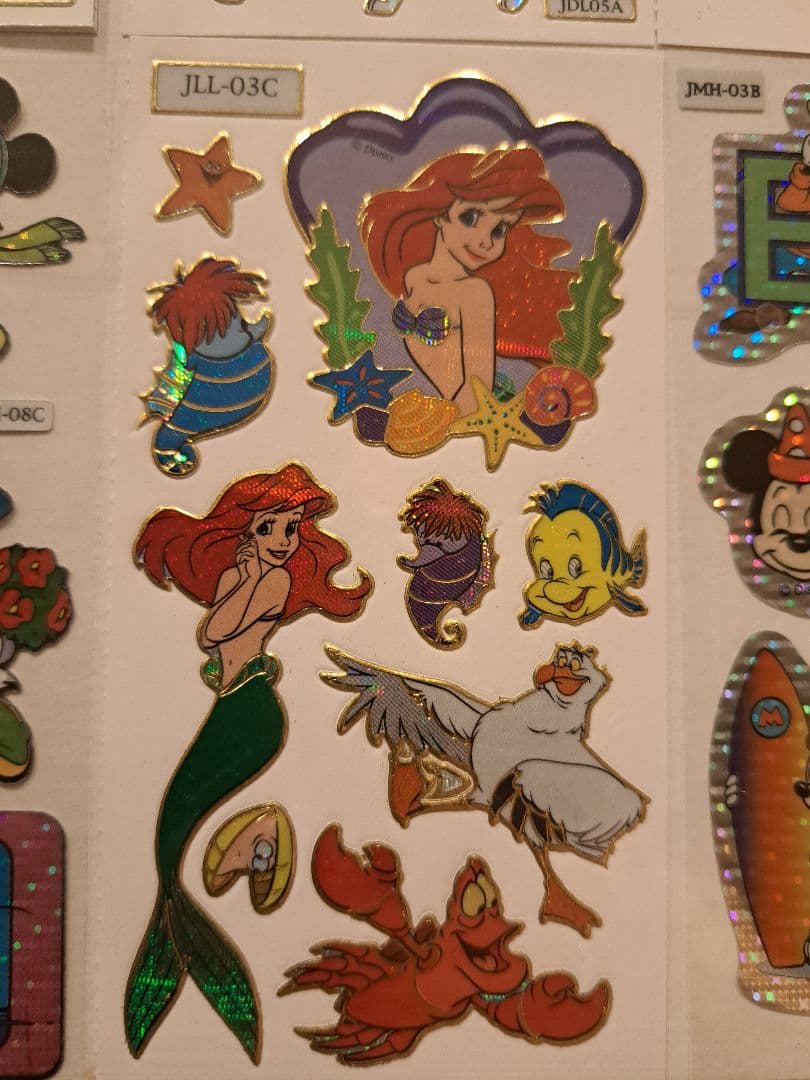 【超希少！】90s ヴィンテージ ディズニー シール 10シートセット 台湾限定