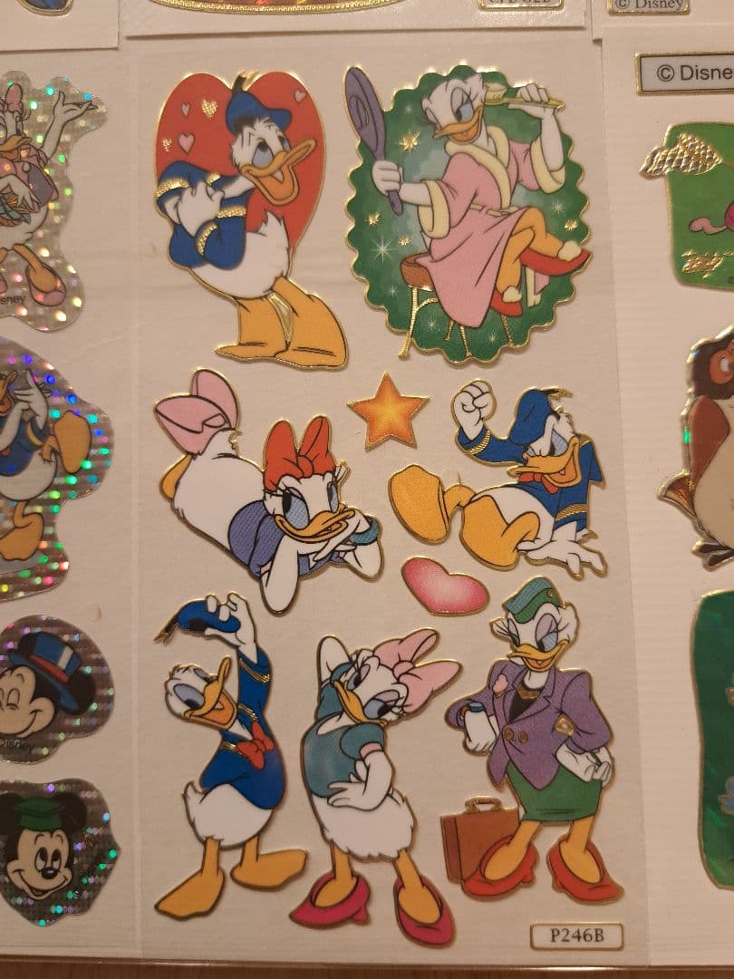 【超希少！】90s ヴィンテージ ディズニー シール 10シートセット 台湾限定