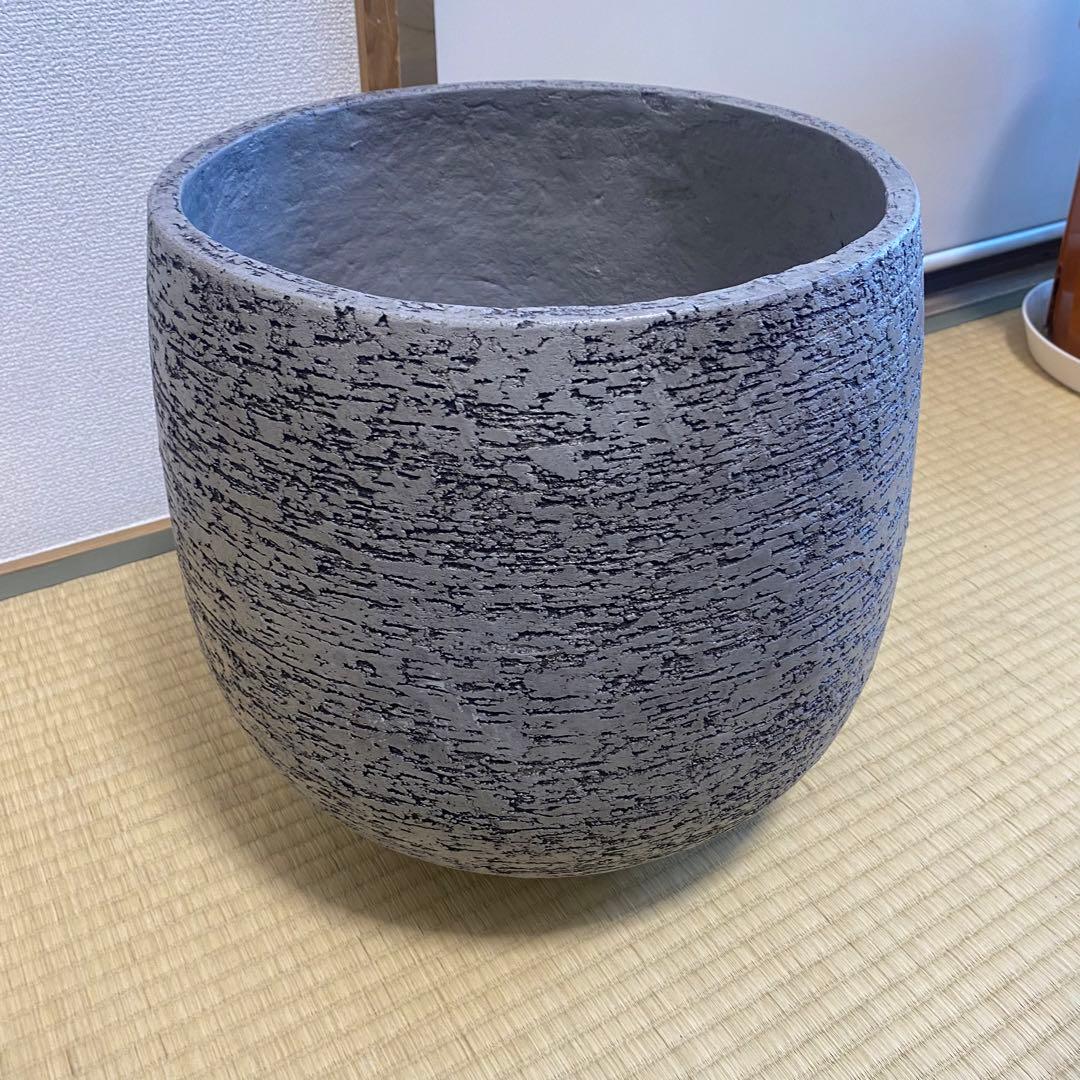 ② Actus stem 鉢カバー Eco Stone 8号用鉢 グレー