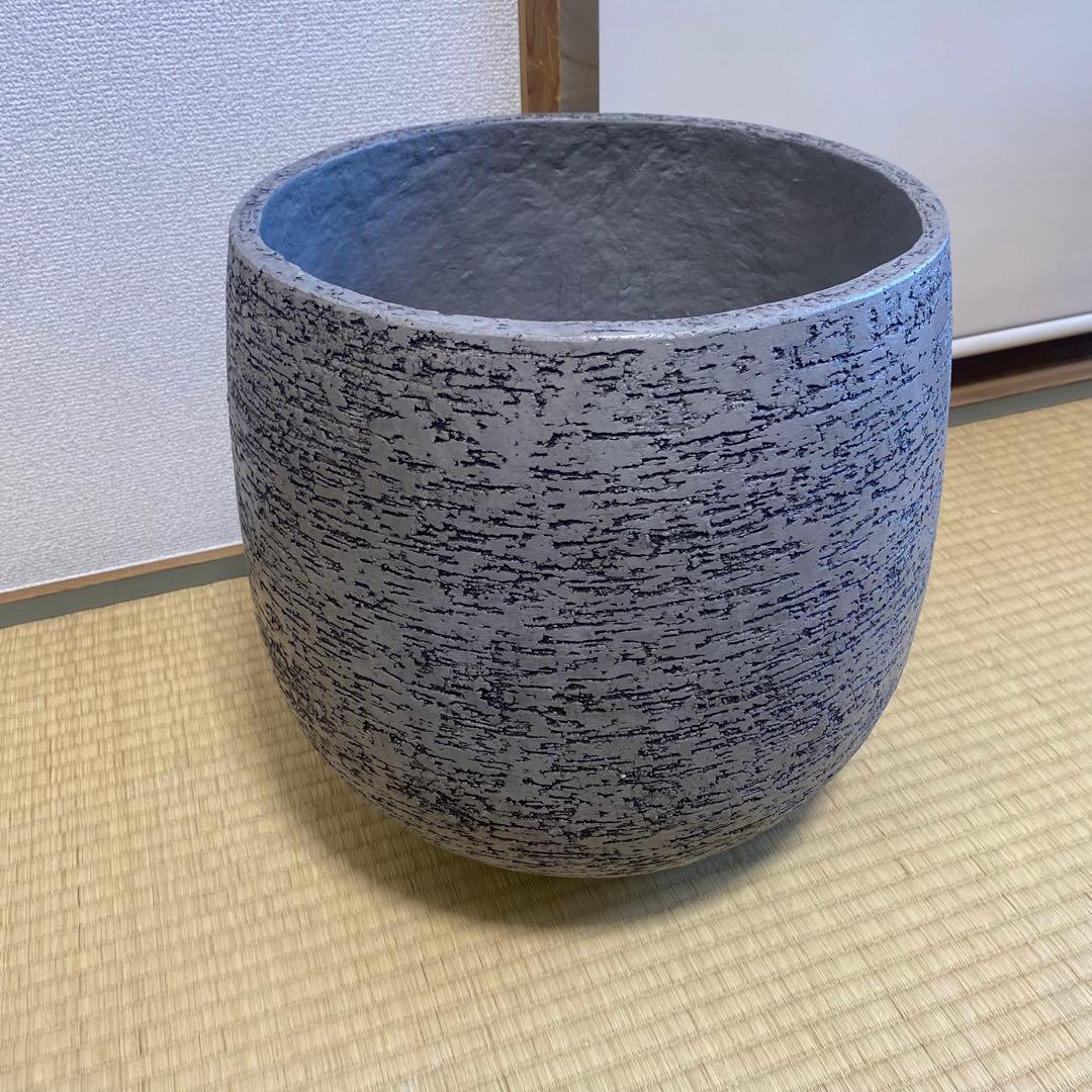 ② Actus stem 鉢カバー Eco Stone 8号用鉢 グレー