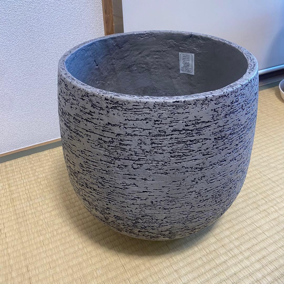 ② Actus stem 鉢カバー Eco Stone 8号用鉢 グレー