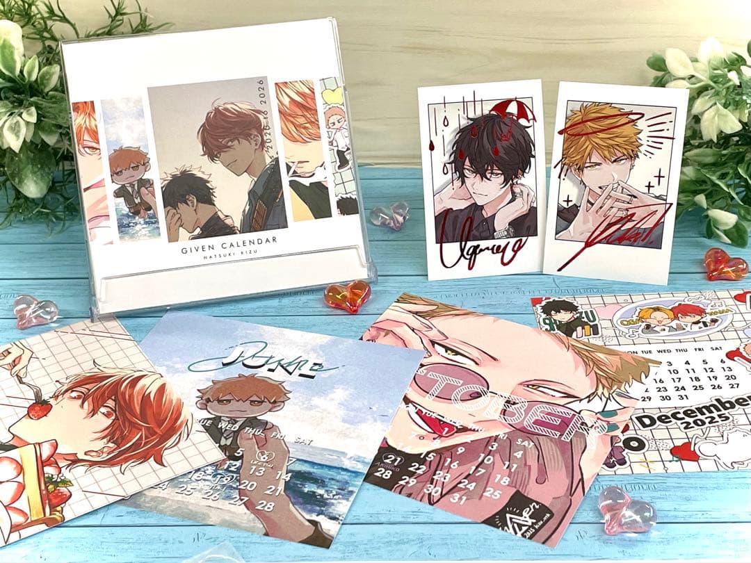 ギヴン 卓上カレンダー 2025 特典付き - メルカリ