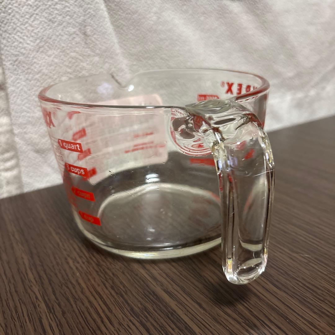 【デッドストック】旧ロゴ パイレックス計量カップ 250ml／1L 2個セット
