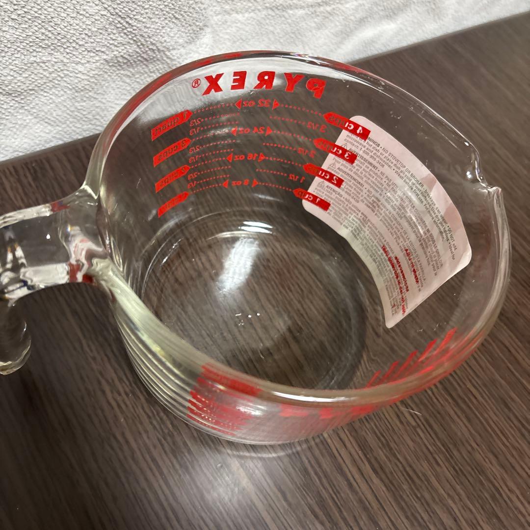 【デッドストック】旧ロゴ パイレックス計量カップ 250ml／1L 2個セット