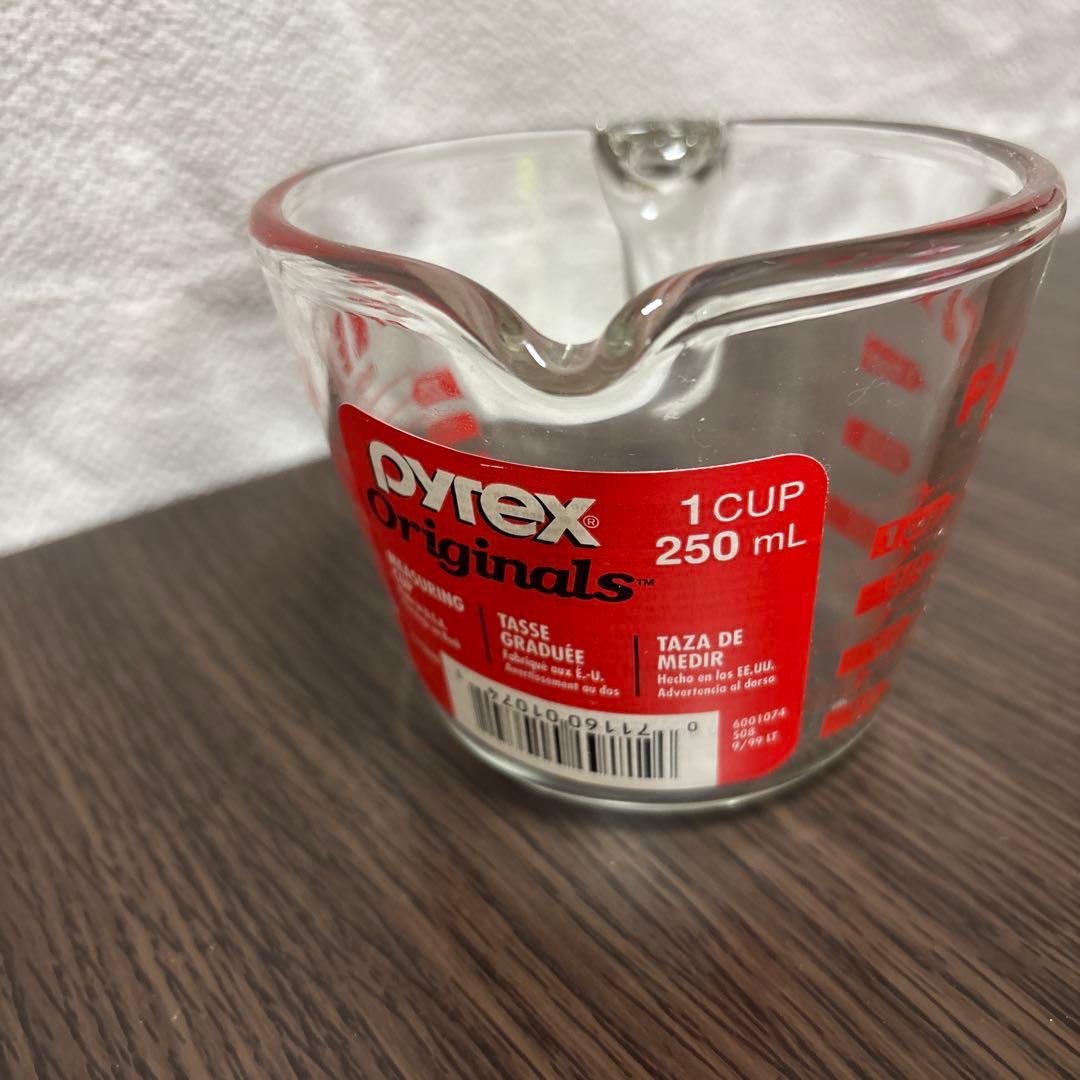 【デッドストック】旧ロゴ パイレックス計量カップ 250ml／1L 2個セット