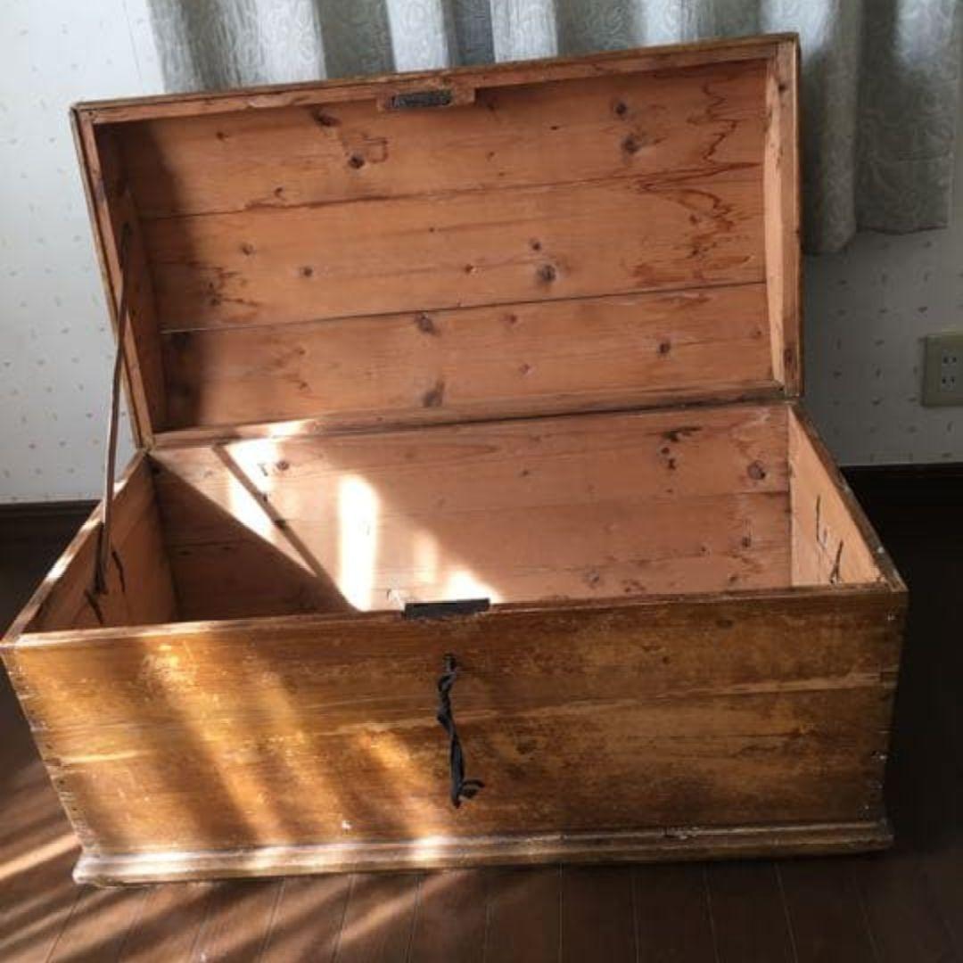 フランスアンティーク ブランケットボックス