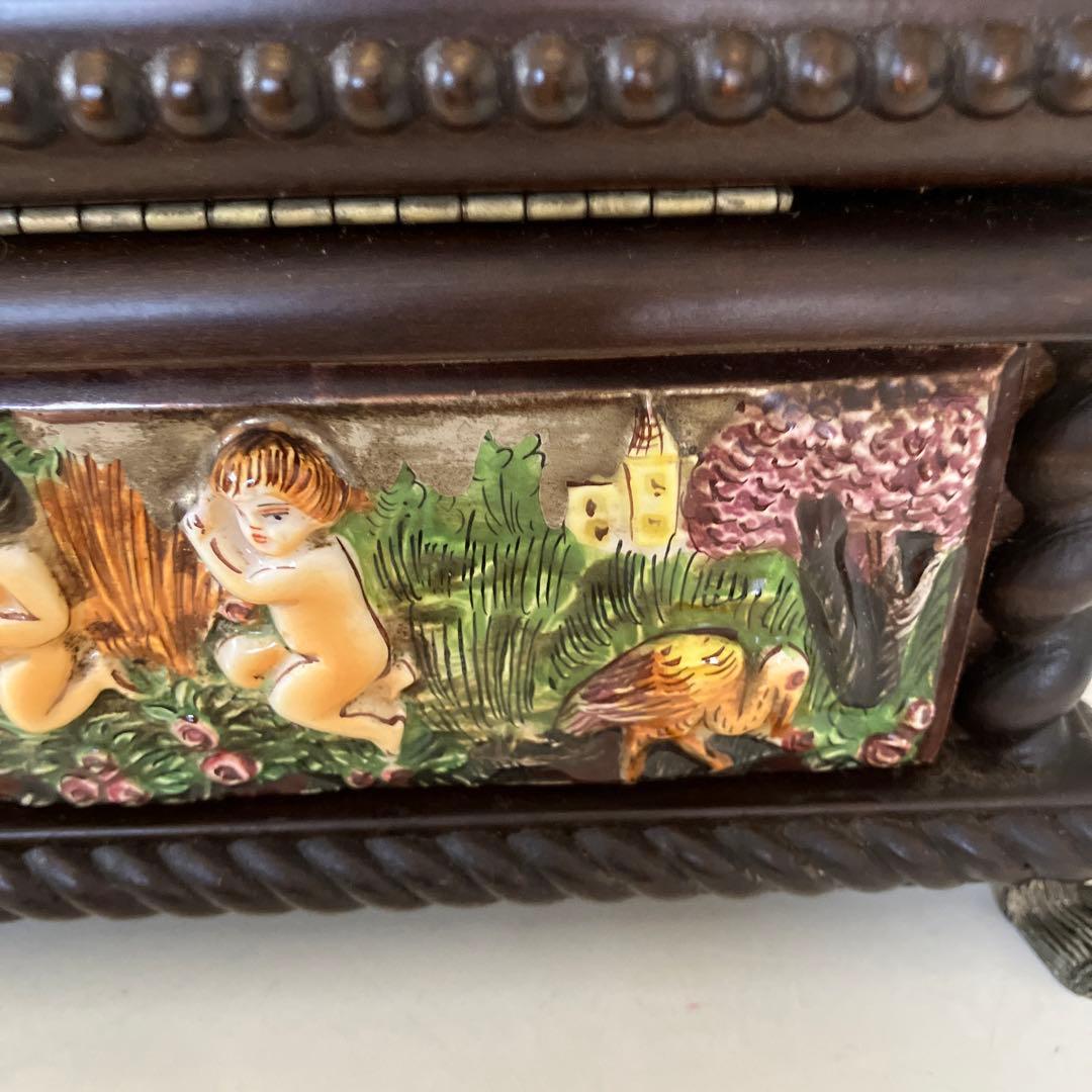 REUGE リュージュ　シリンダー型　オルゴール　72弁　陶器装飾