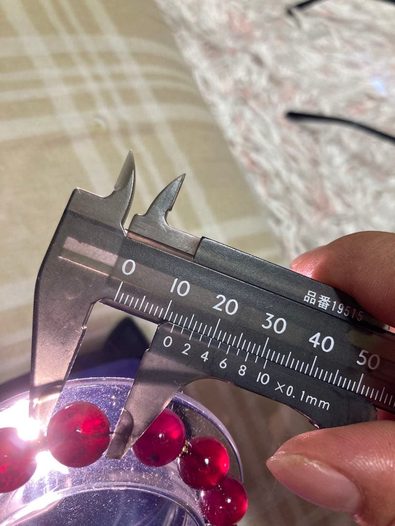 ⭐️希少真っ赤　ルビーブレスレット　ルビー天然石コランダム　パワーストーン　大玉