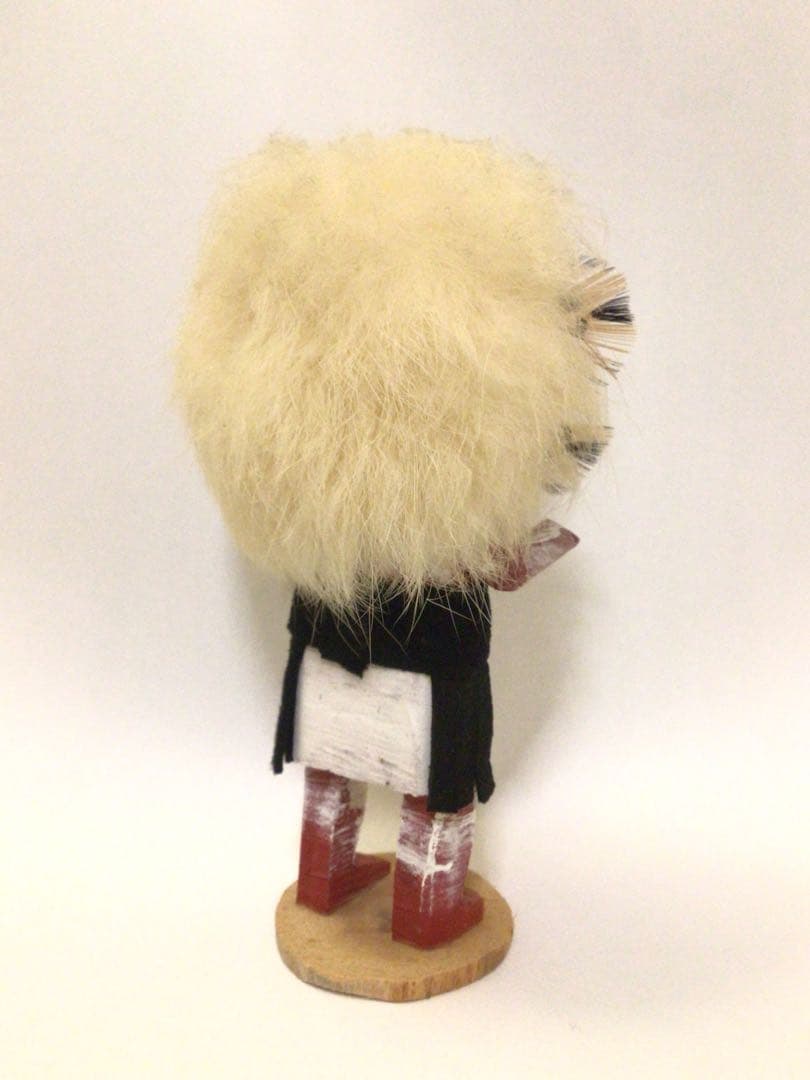 ナバホ族 Iaris Jim作 サンフェイスカチーナ☆インディアンジュエリー