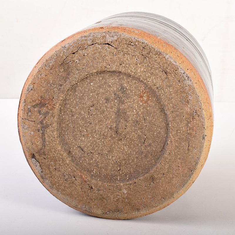 茶道具 古瀬戸 江戸初期 口禿手 一重口水指 澤田常安極め箱 M R7571