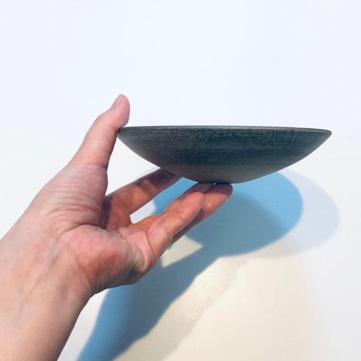 5寸皿　φ15㌢　焼き締め　作家物