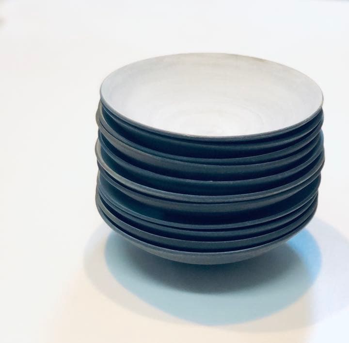 5寸皿　φ15㌢　焼き締め　作家物