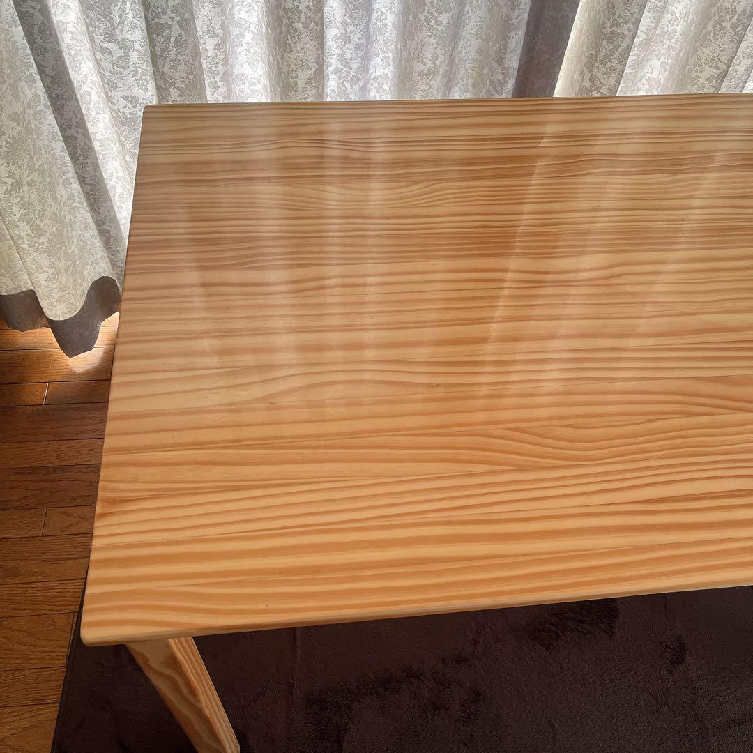 ワイド 118cm】パイン 無垢材 ダイニングテーブル ナチュラル