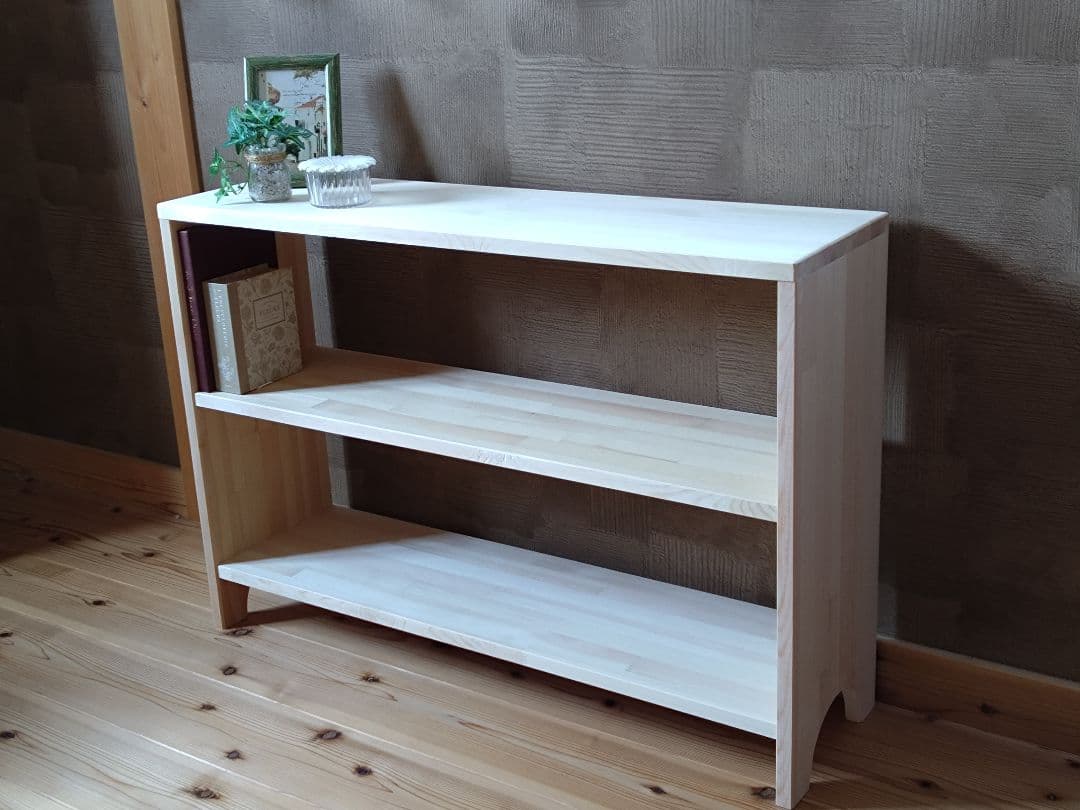 【送料無料】天然木　赤松集成材　オープンシェルフ　飾り棚　　収納ラック