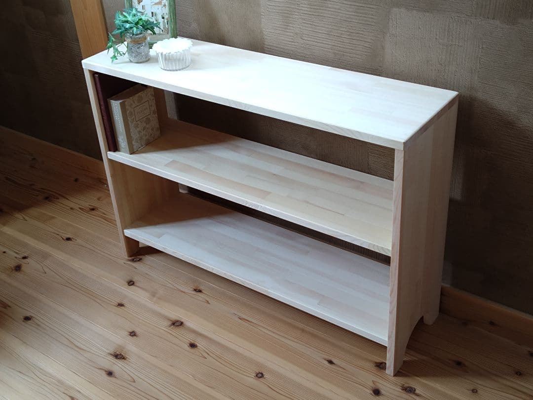 【送料無料】天然木　赤松集成材　オープンシェルフ　飾り棚　　収納ラック