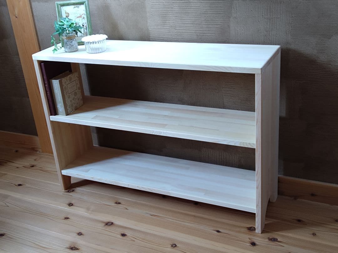 【送料無料】天然木　赤松集成材　オープンシェルフ　飾り棚　　収納ラック