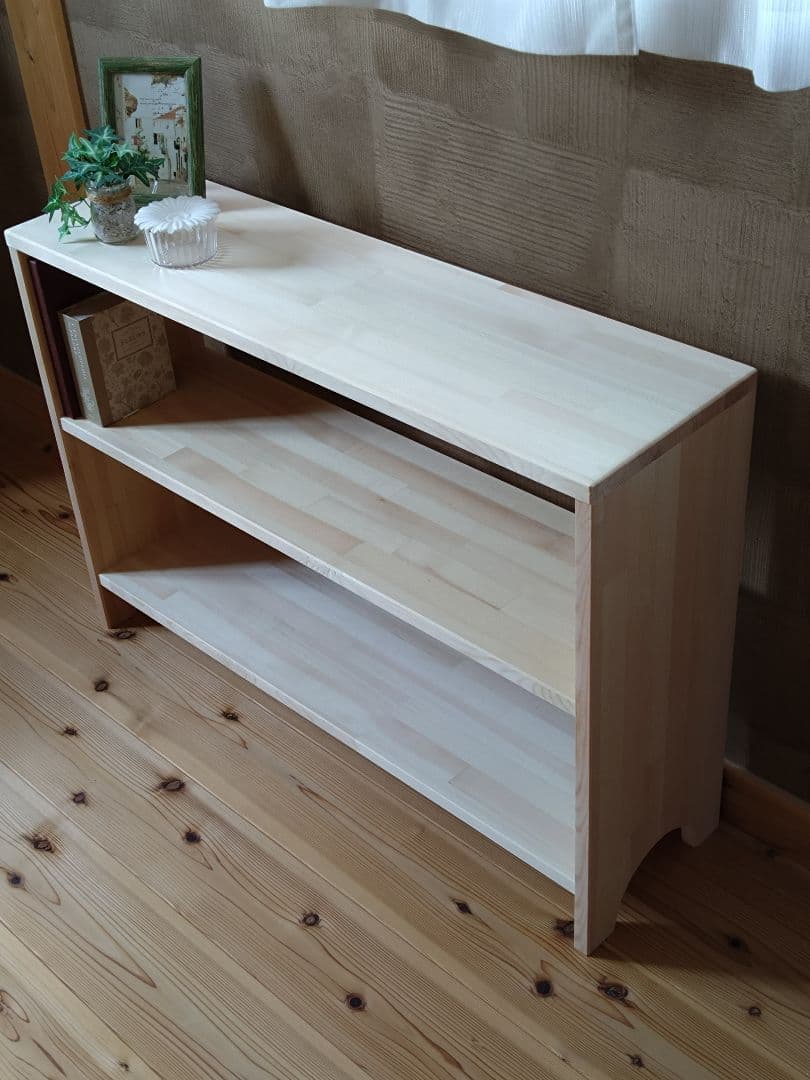 【送料無料】天然木　赤松集成材　オープンシェルフ　飾り棚　　収納ラック