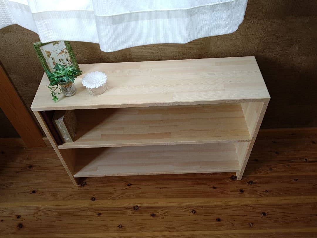 【送料無料】天然木　赤松集成材　オープンシェルフ　飾り棚　　収納ラック