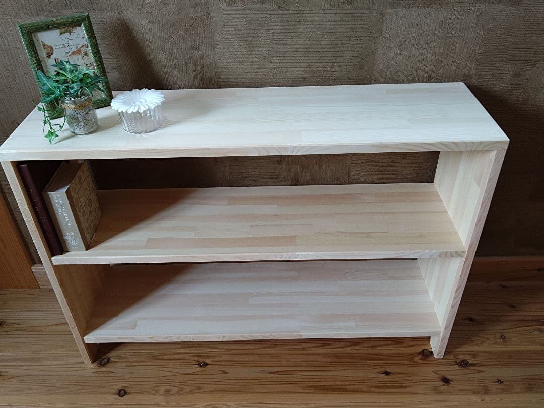 【送料無料】天然木　赤松集成材　オープンシェルフ　飾り棚　　収納ラック