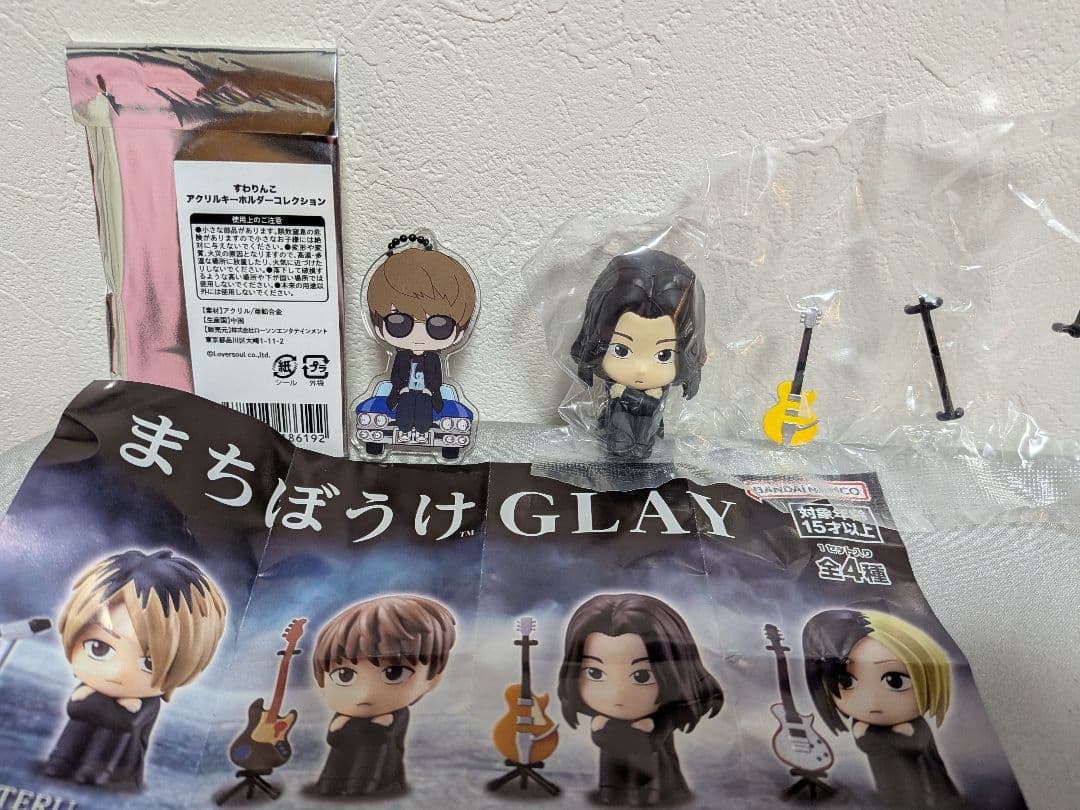 GLAY すわりんこアクリルキーホルダーJIRO まちぼうけガチャTAKURO