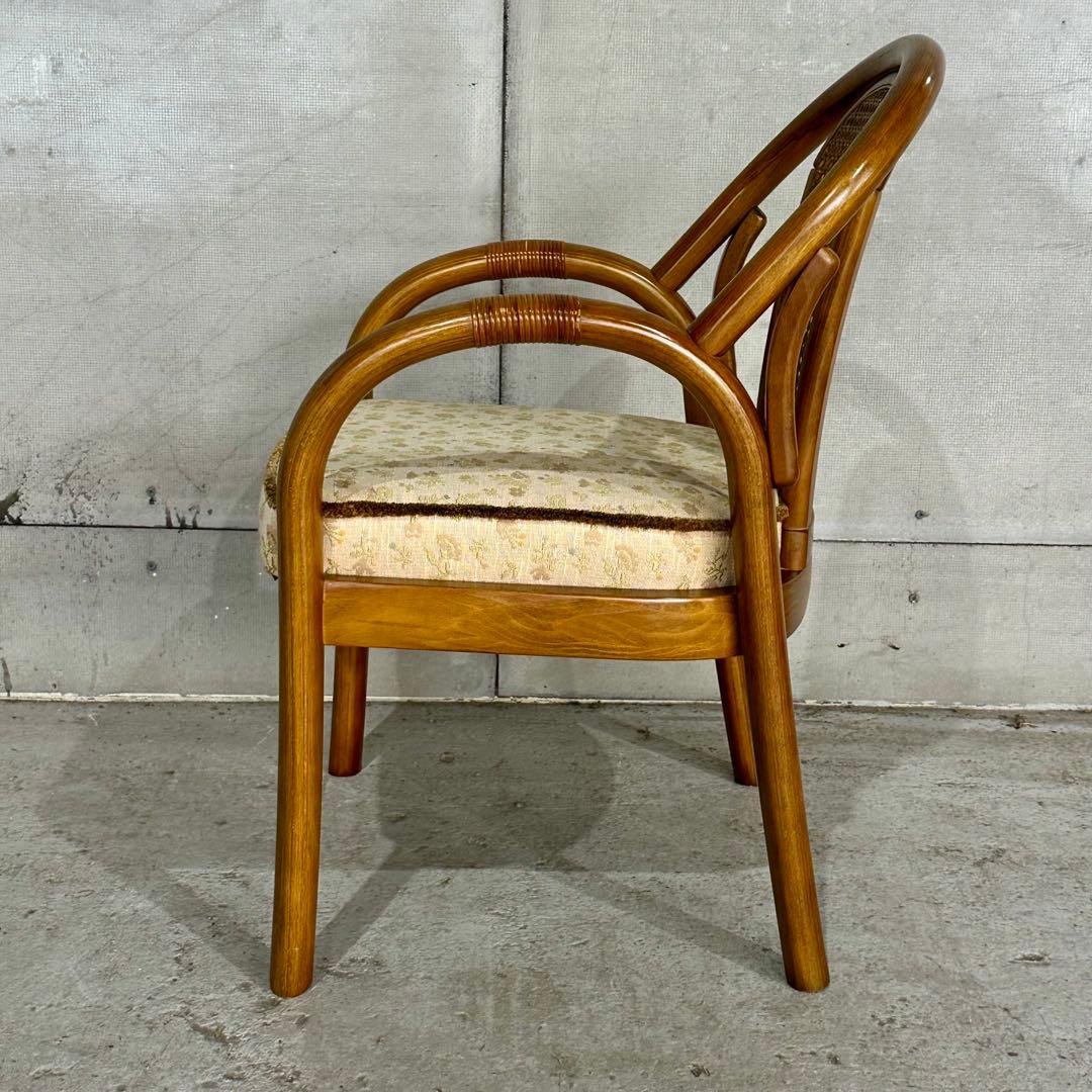 ✿昭和浪漫✿カリモク ラタンバック アームチェア パーソナルチェア