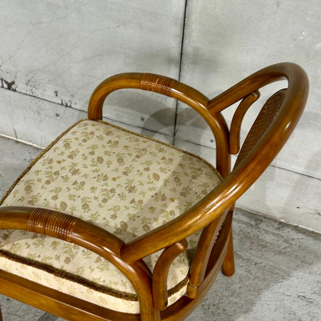 ✿昭和浪漫✿カリモク ラタンバック アームチェア パーソナルチェア