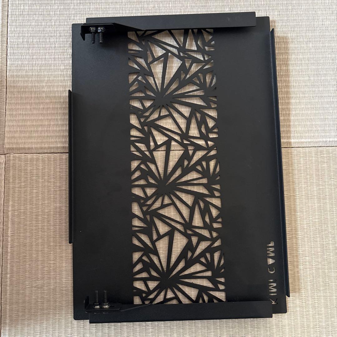 KIMICAMP ゼブラテーブル アイアンプレート IT05 セット　美品