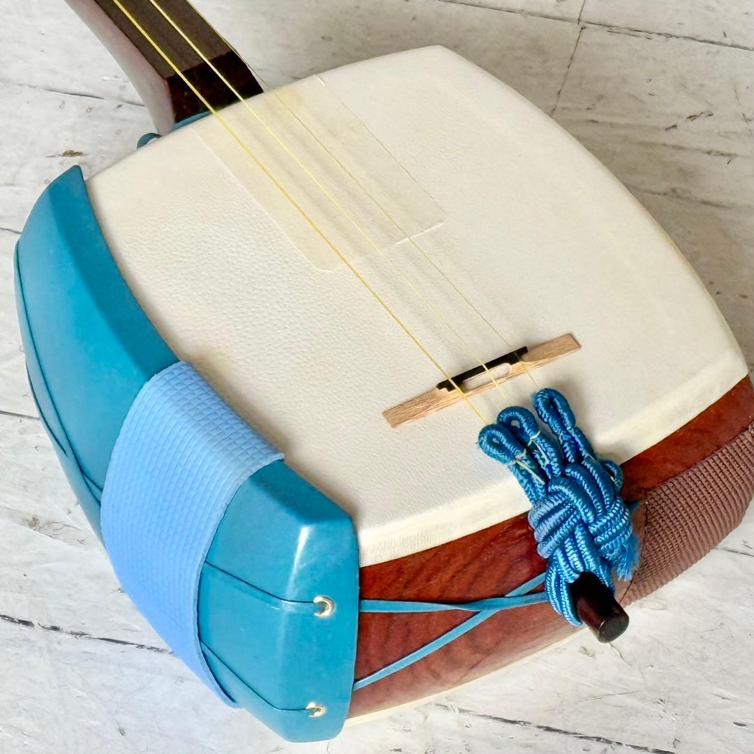 中棹三本継 高級三味線 東さわり・鼈甲撥・ハードケース付き