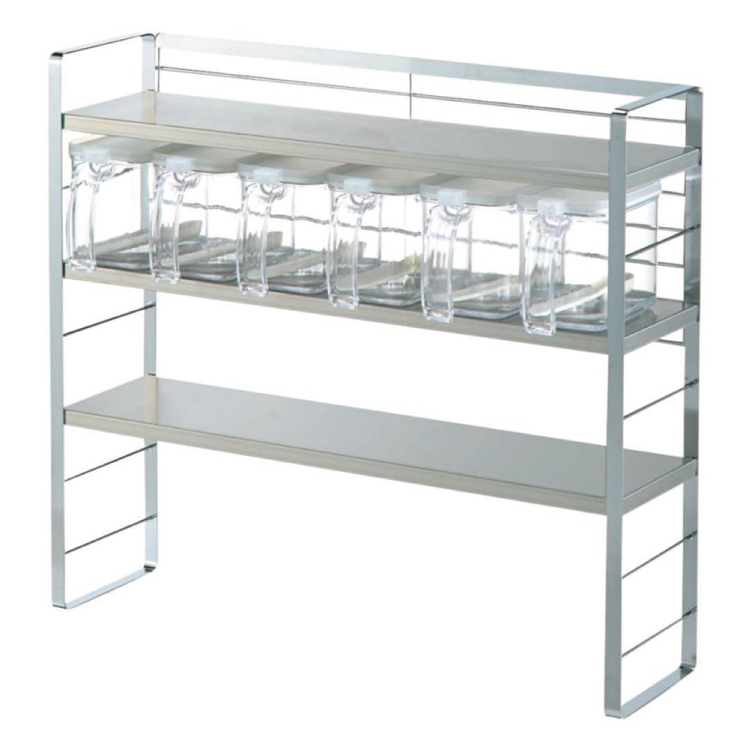 40184 ステンレス棚 スパイスラック ワイド