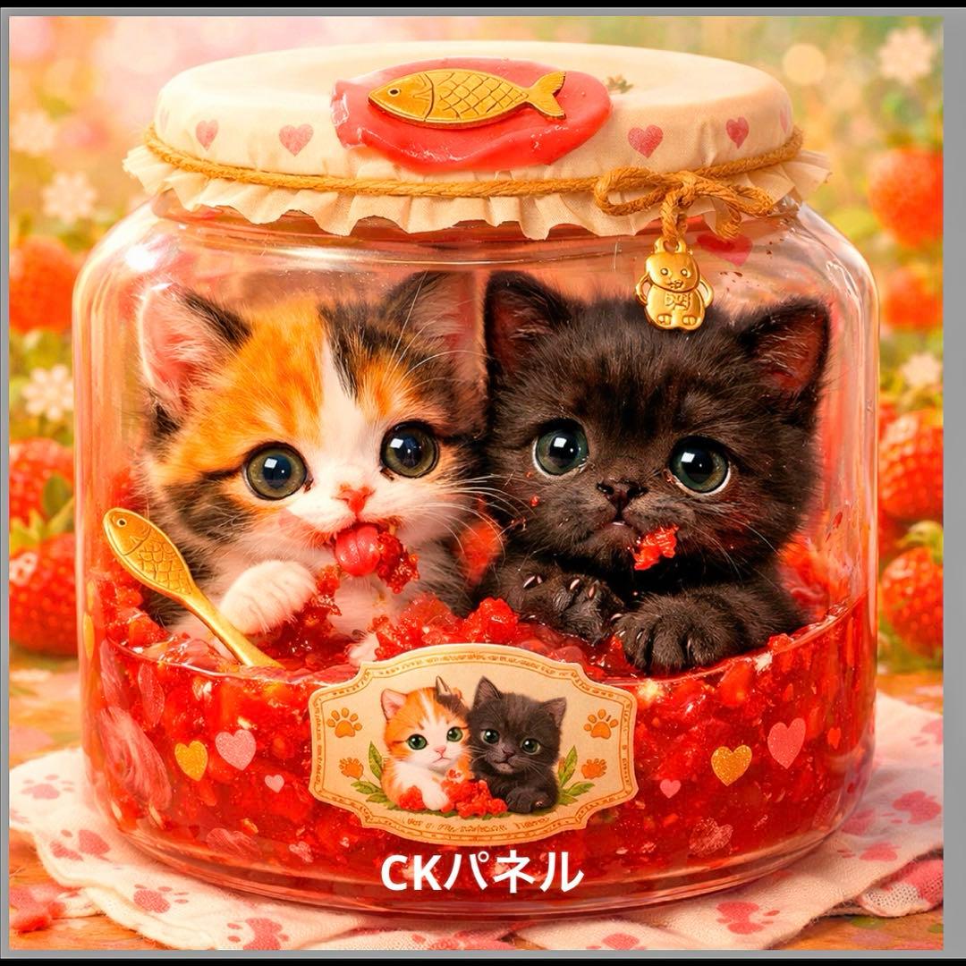 新柄♥️期間限定レアパネル生地 猫パネル生地 6柄セット CKパネル