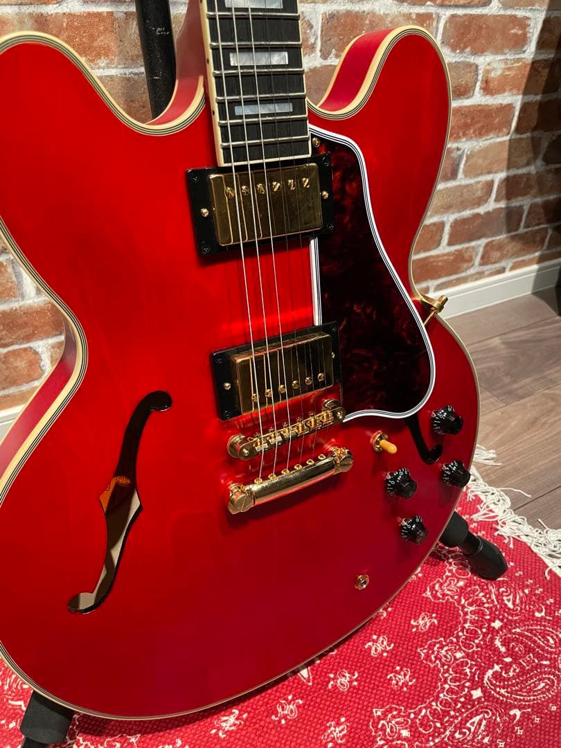 最終】Epiphone es-355 エピフォン セミアコ チェリーレッド - メルカリ