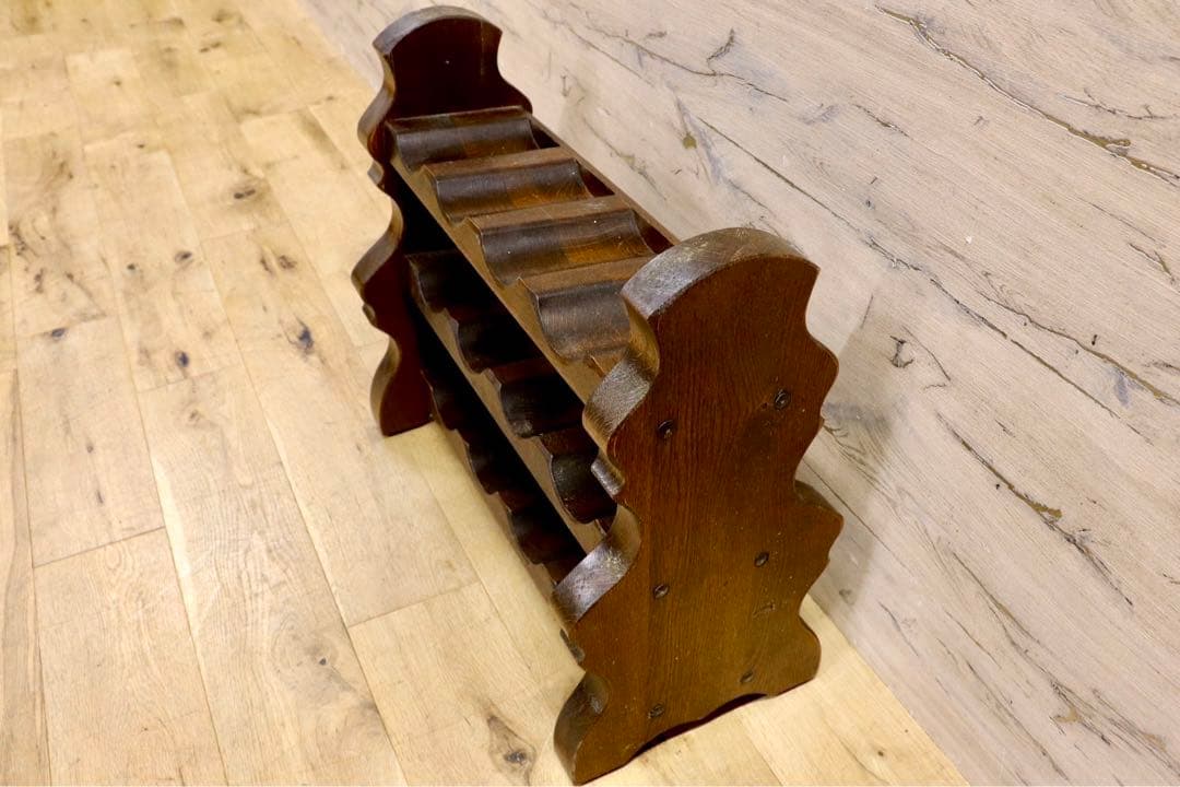 GMIH210○木製ワインラック 3段 アンティーク ワインホルダー ヨーロピ