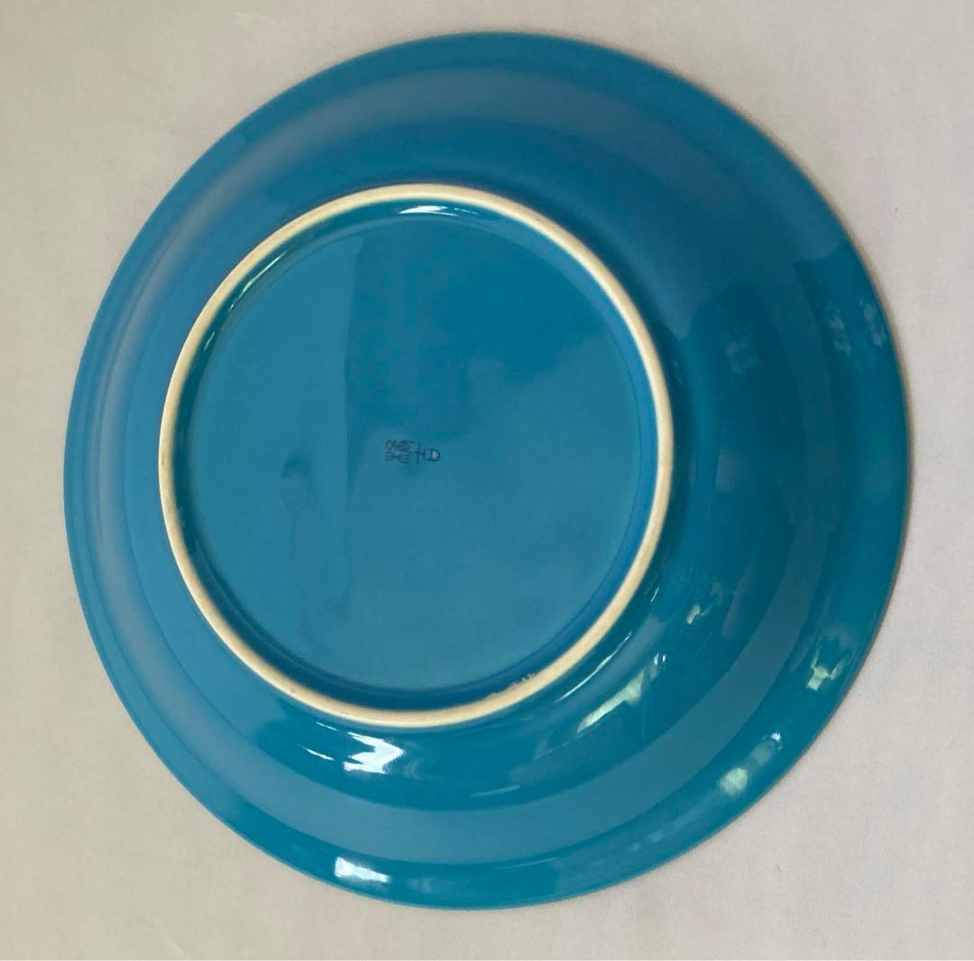 昭和レトロ たち吉 橘吉 ブルー 大皿 カレー皿 青 金縁 5枚セット 食器