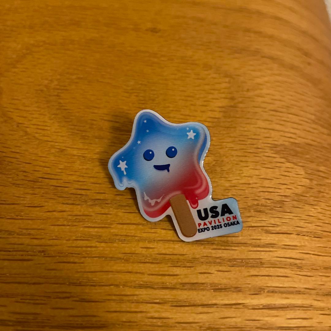 バラ売り可！】万博のピンバッジ アメリカパビリオン！5個セット