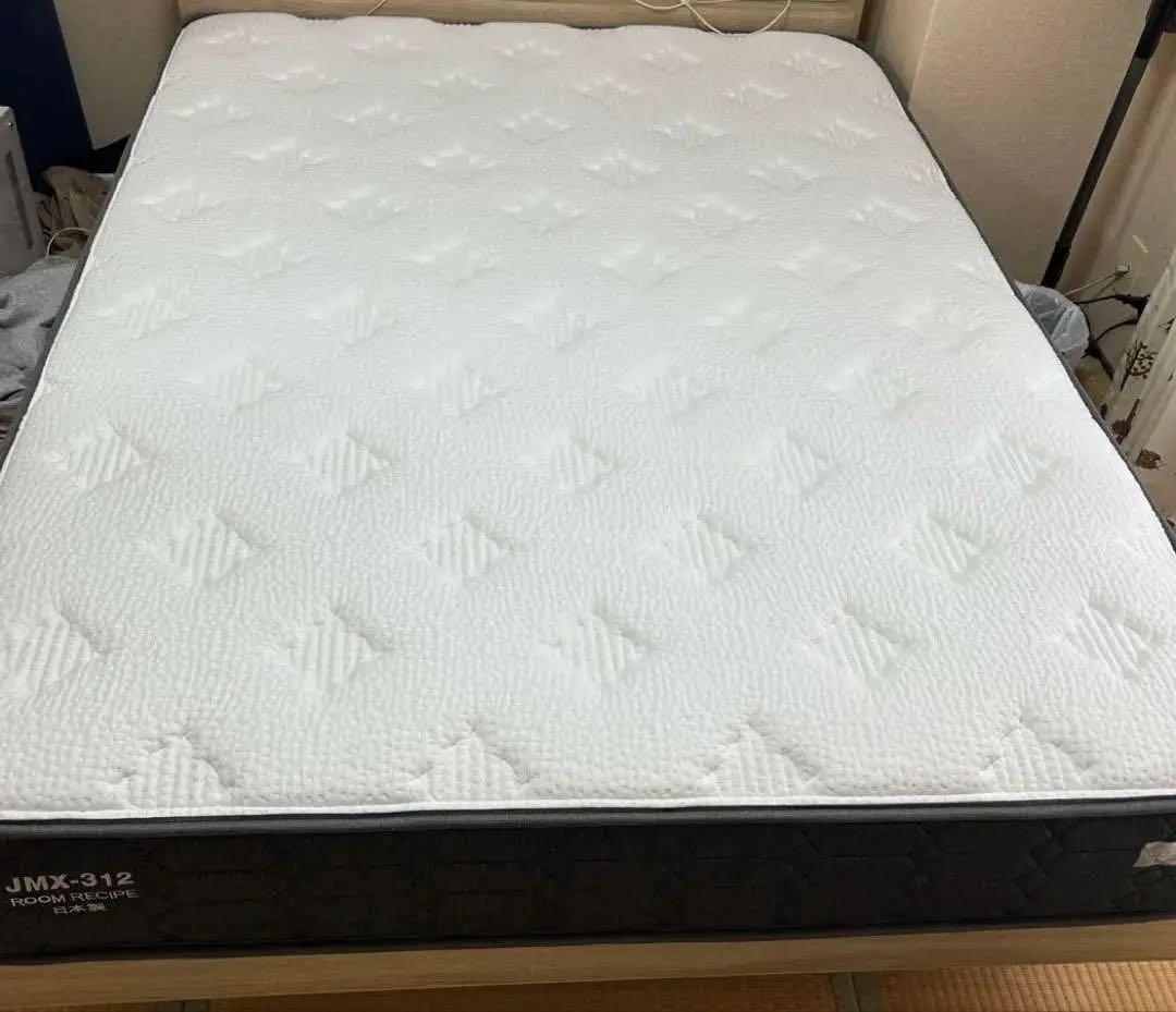 マットレス ダブル 使用1週間 ポケットコイル かため 日本製