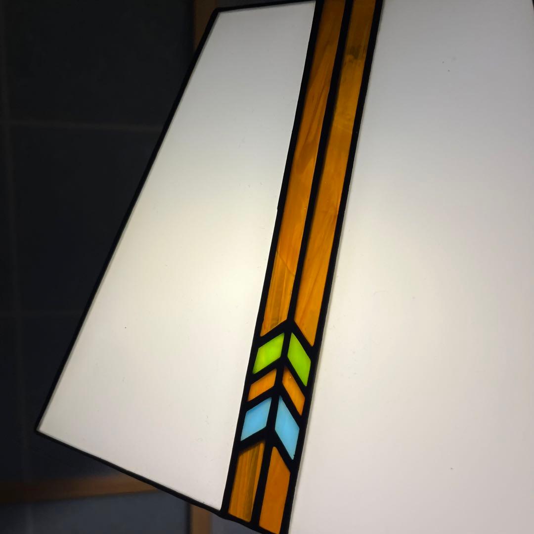 アンティーク　ステンドグラスライト　スタンドライト