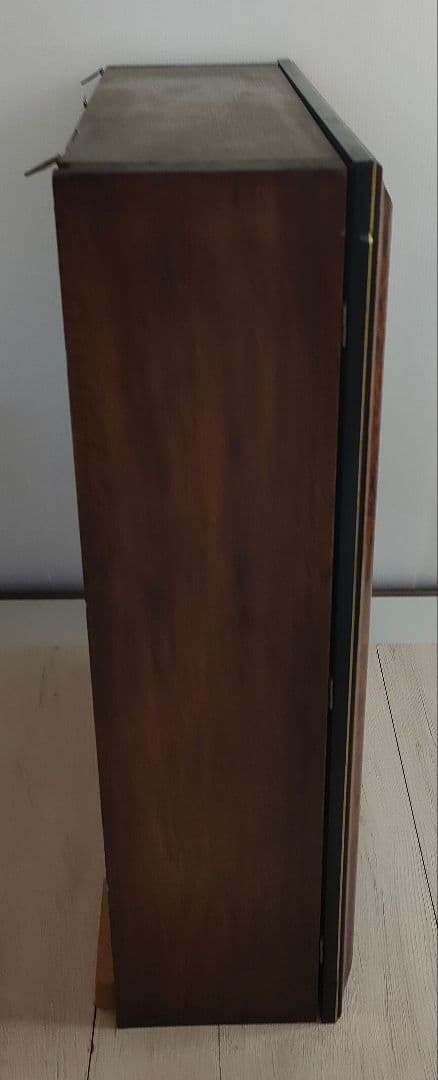 ミラーバック　木製　コレクションケース　ガラス扉