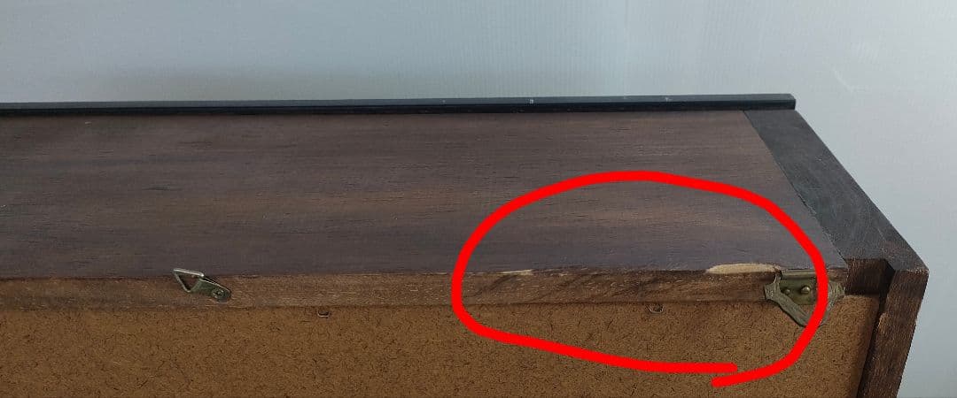 ミラーバック　木製　コレクションケース　ガラス扉