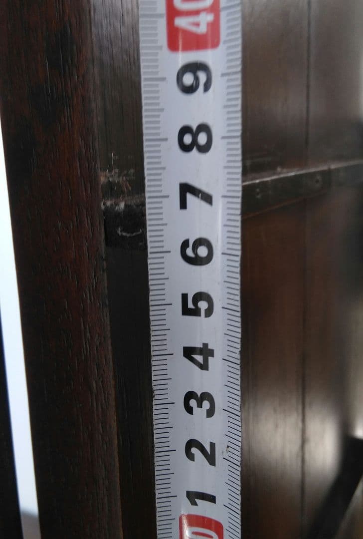 ミラーバック　木製　コレクションケース　ガラス扉