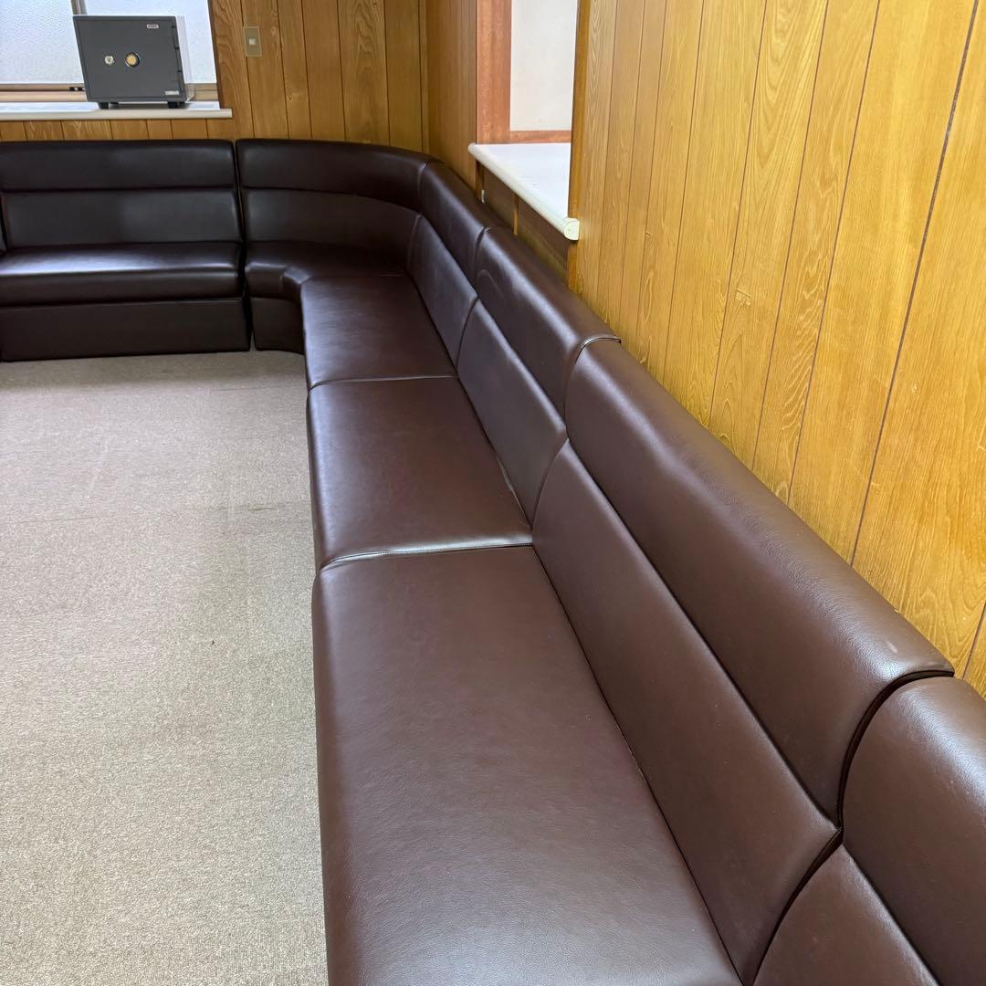 飲食店 7点ソファーセット　 L字型　スナック　店舗什器