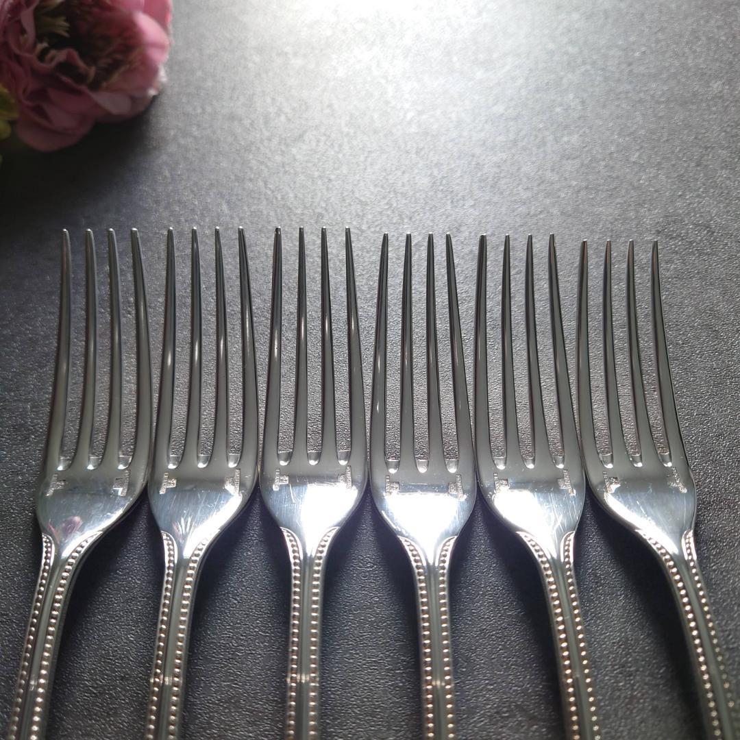 美品 クリストフル パール デザートフォーク 6点