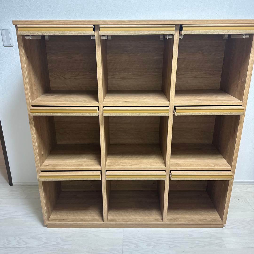 本棚 ディスプレイ ボックス　シェルフ　収納　格子棚　※一箇所擦り傷あり