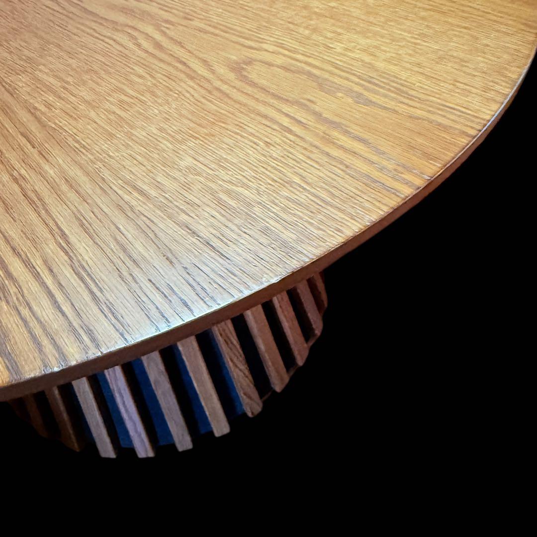 木製丸型ダイニングテーブル