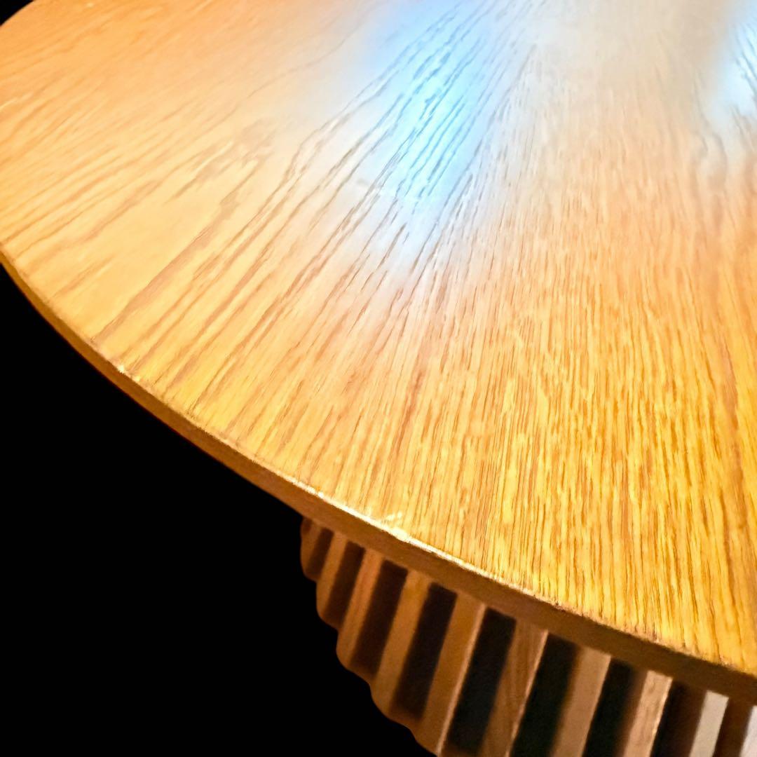 木製丸型ダイニングテーブル