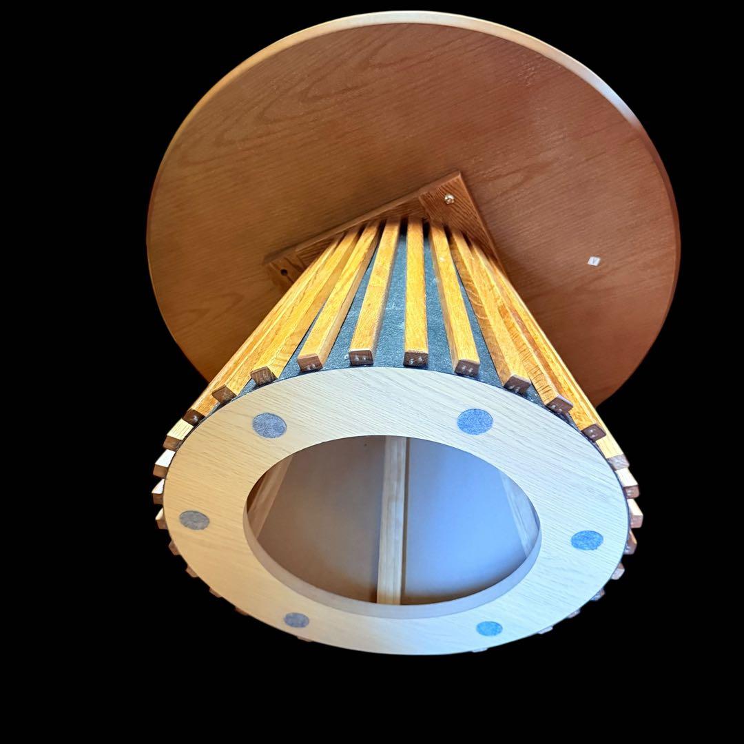 木製丸型ダイニングテーブル