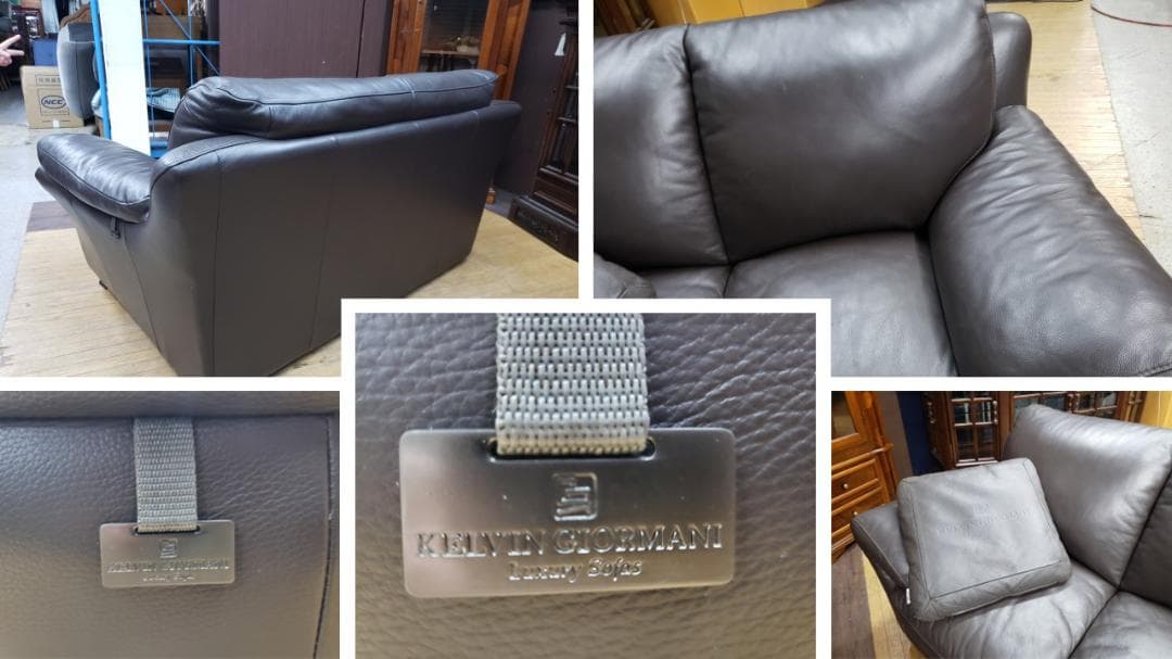 kinoyon 30様 専用②L8 美品 ケルビン・ジョルマーニ 本革 2P＆