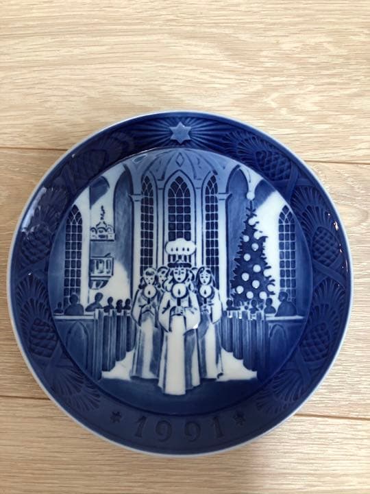 ロイヤルコペンハーゲン6枚&ウェッジウッド1枚皿　クリスマスプレート